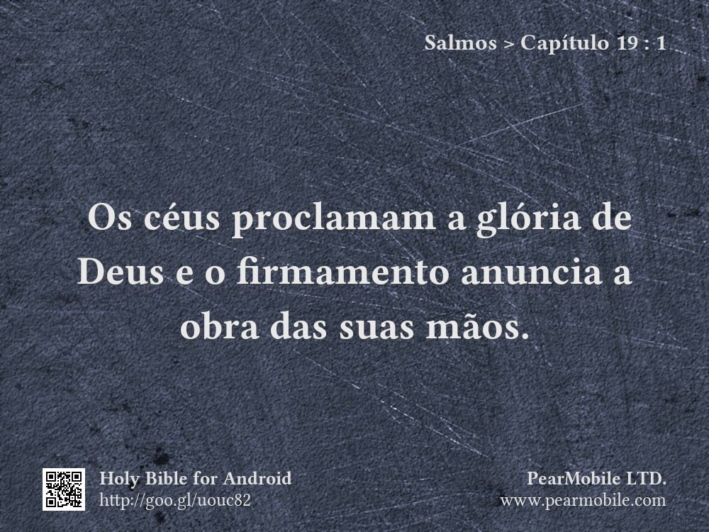 Salmos, Capítulo 19:1